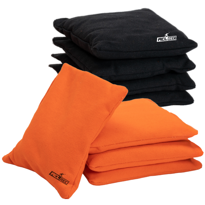 2x4 Cornhole Bags ACL REC - Granulat-Füllung - Orange/Schwarz Cornhole Bags Wicked Wood Games