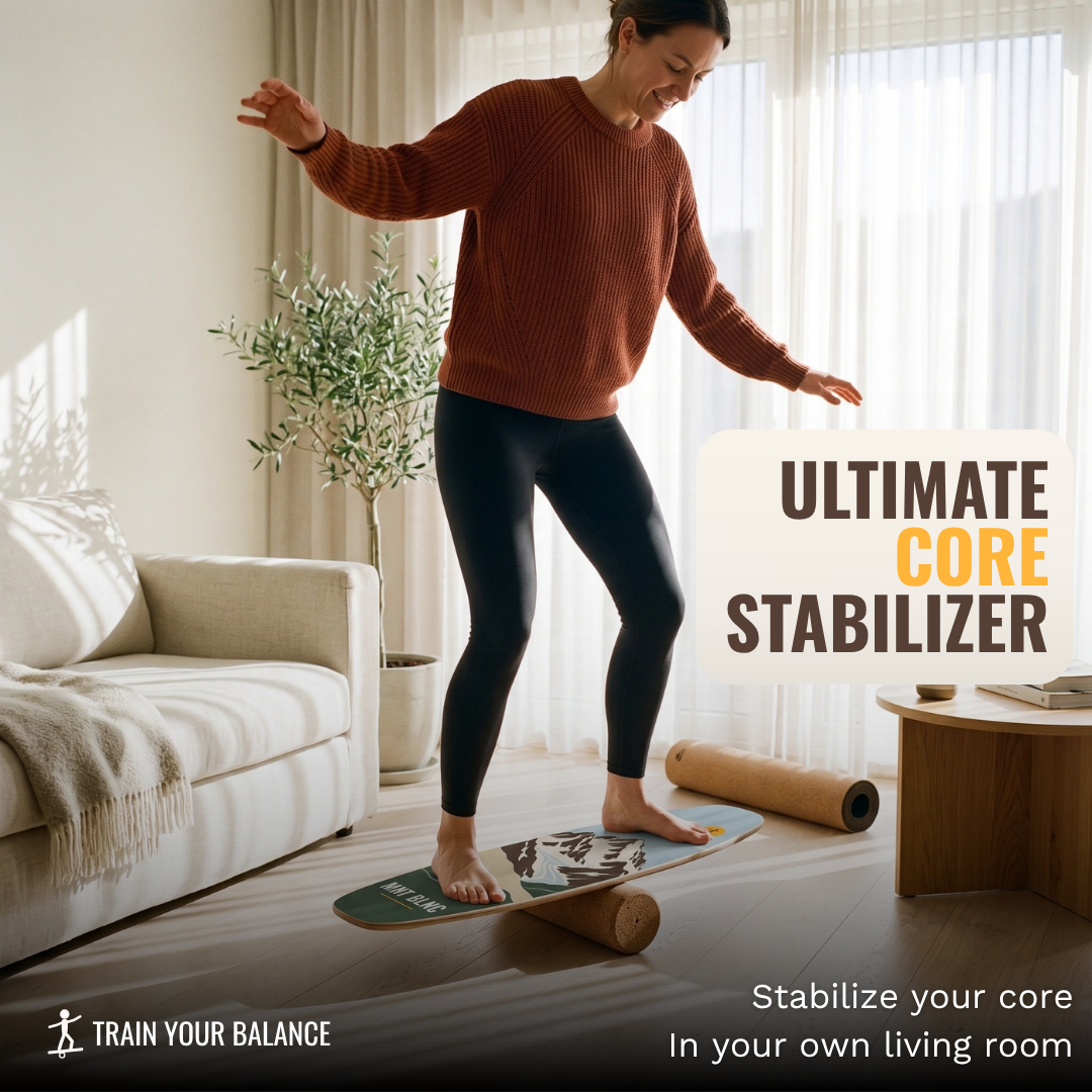 BLNC Balance Boards - ALPINE KOLLEKTION - Inkl. Roller und Board-Stopper