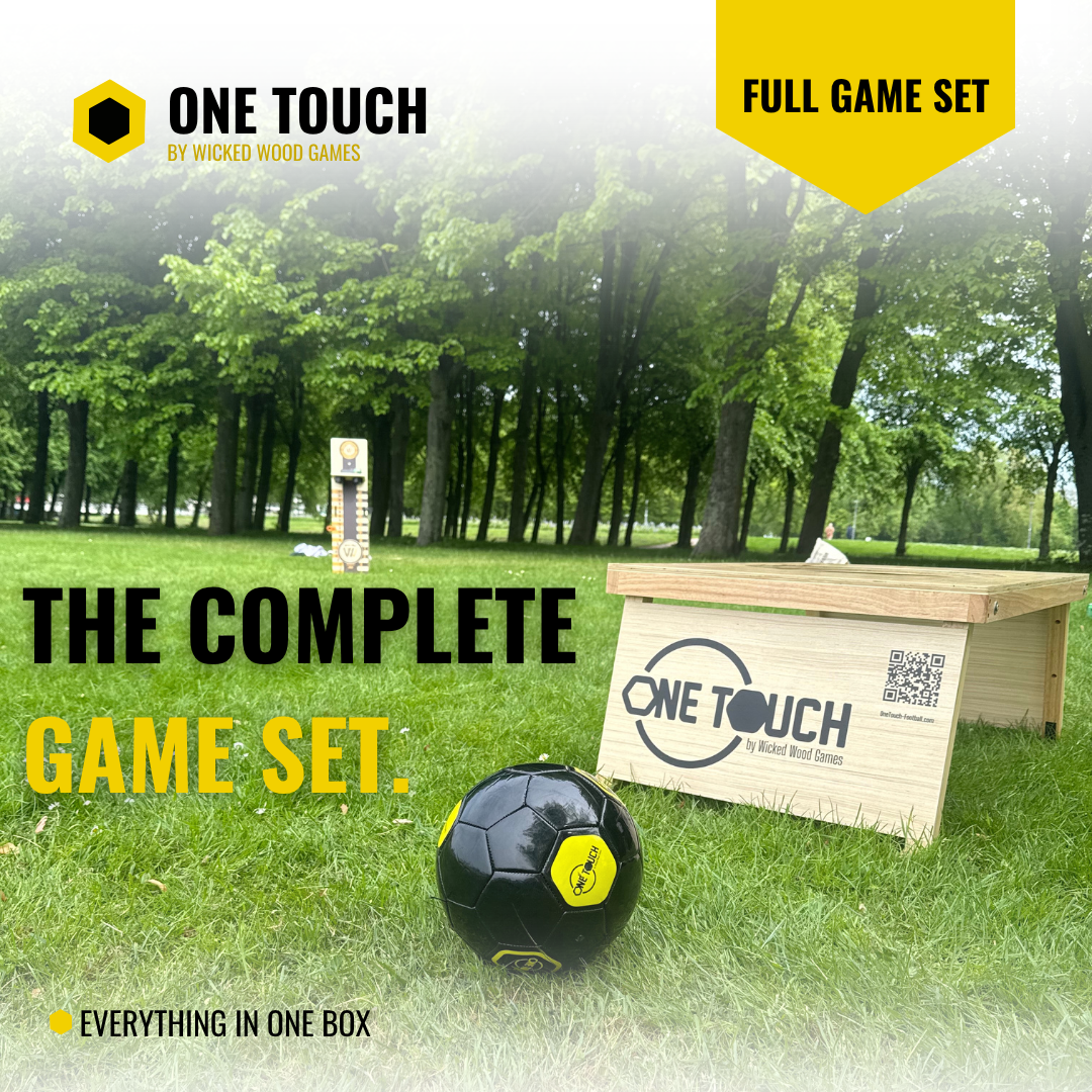 Custom OneTouch - Komplettset Eigenes Design - Inkl. 2x Bande / Fußball / Tragetasche