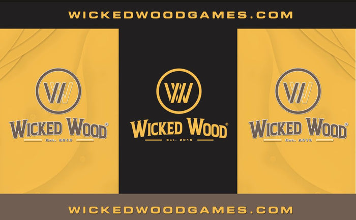 Professionelles Cornhole-Set aus zwei Matten Zubehör Wicked Wood Games