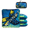 HORNET 2025 - ACL COMP - 1x4 Cornhole Bags Cornhole Bags AllCornhole Magic Blue - Incl Hard Case