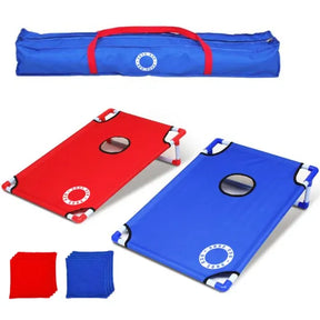Cornhole Beach Set - 90x60cm - Red Zone - Inkl. 2x4 Cornhole Bags und Tragetasche Freizeit-Sets Wicked Wood Games