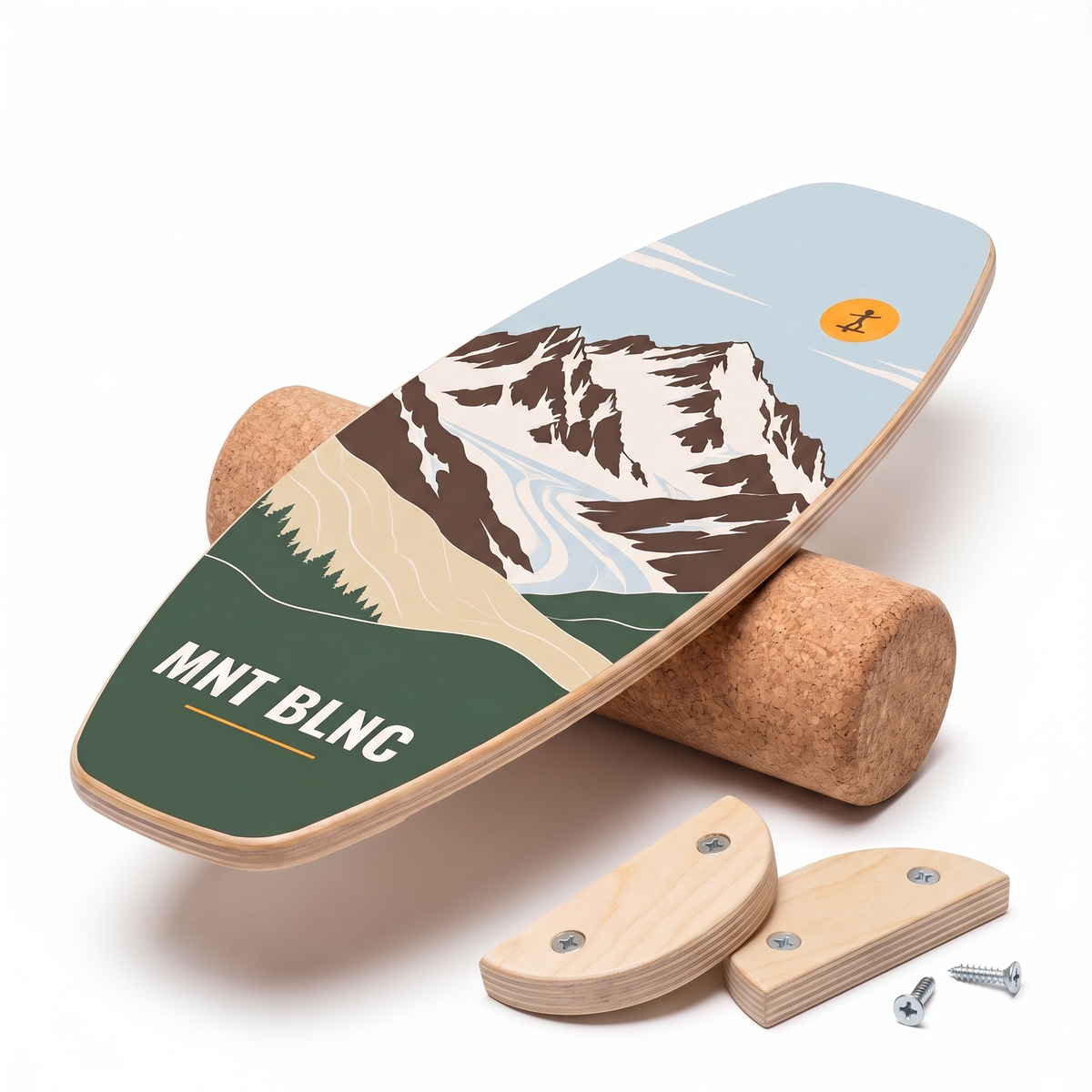BLNC Balance Boards - ALPINE KOLLEKTION - Inkl. Roller und Board-Stopper