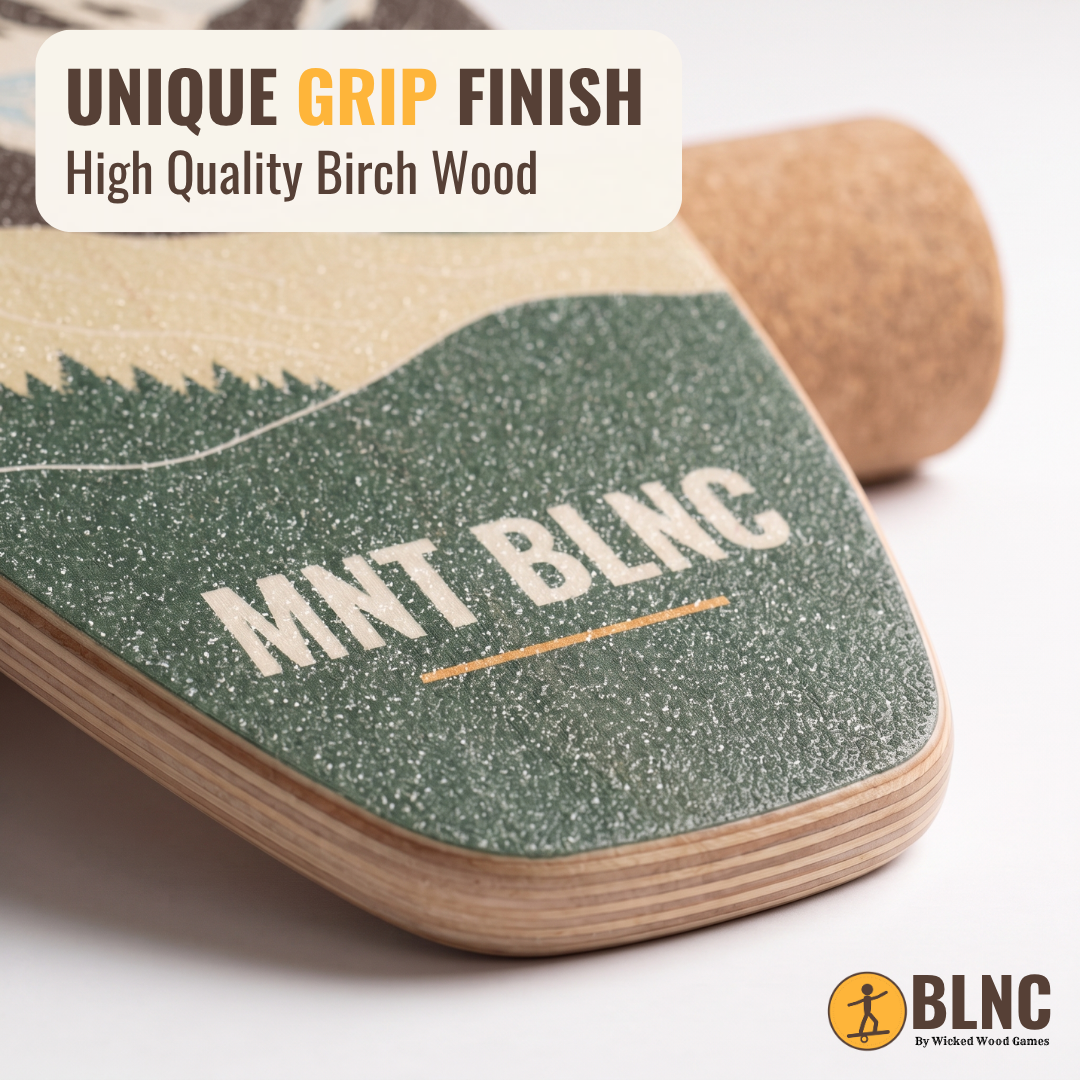 BLNC Balance Boards - ALPINE KOLLEKTION - Inkl. Roller und Board-Stopper