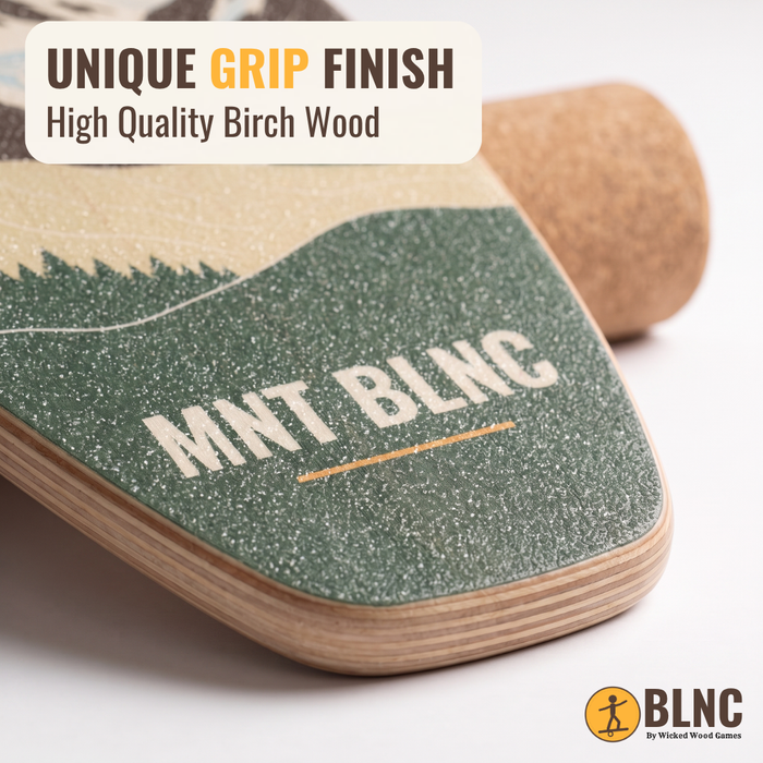 BLNC Balance Boards - ALPINE COLLECTION - Incl. Roller and Board Stoppers