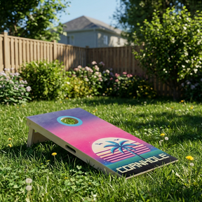Cornhole-Set mit eigenem Design - Einzelboard Cornhole-Sets Wicked Wood Games